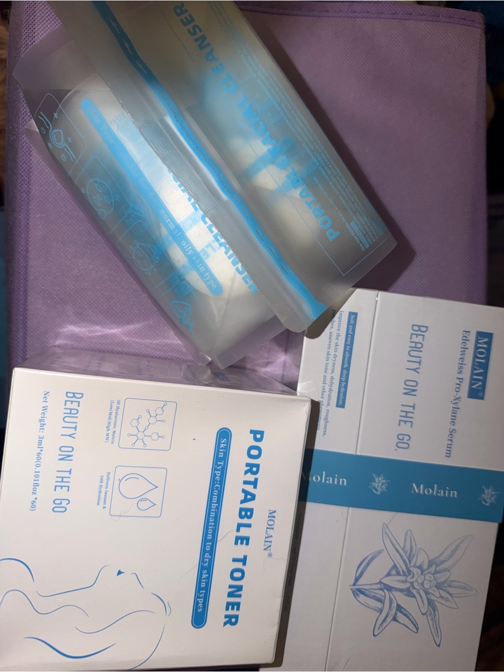 Portable face wash, Toner & toner Skincare Set